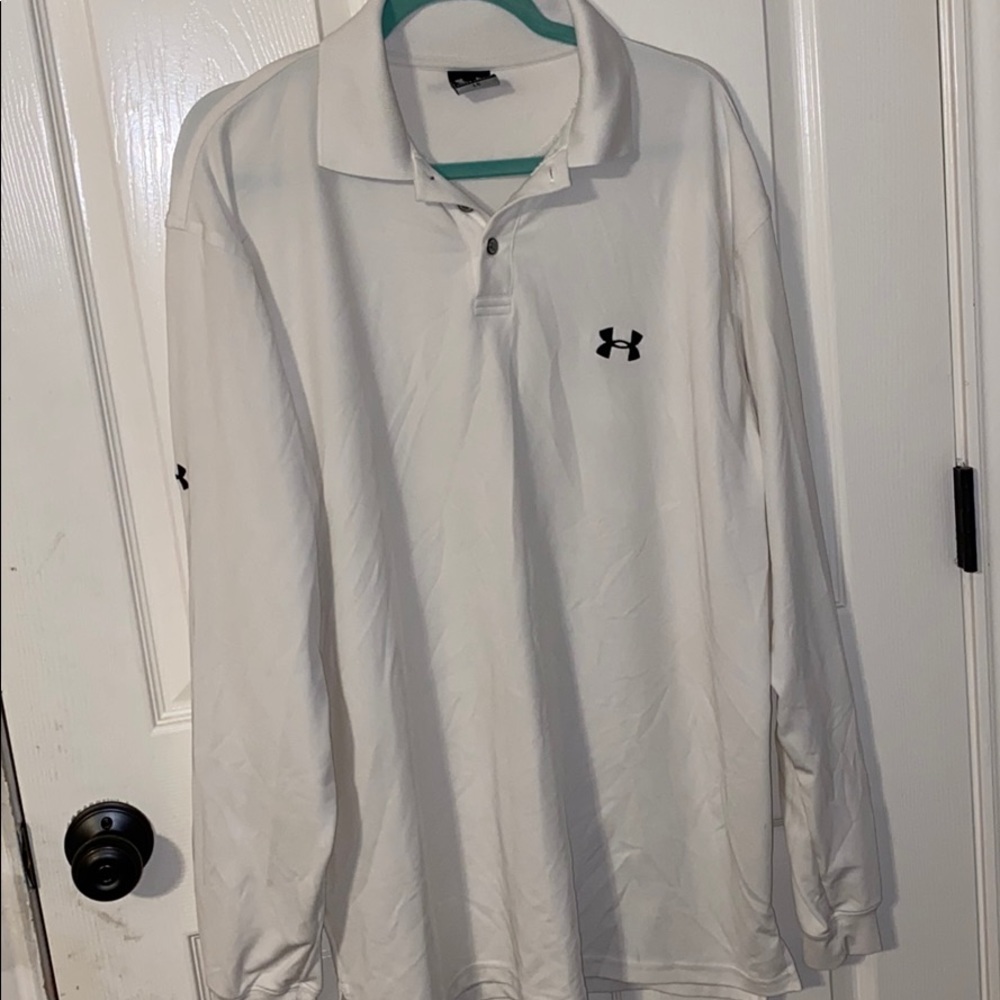 Men’s long sleeve under armour polo
